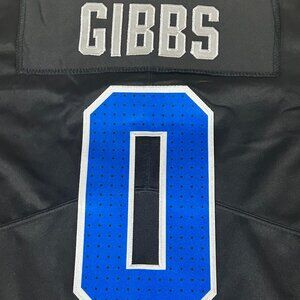 Men's Detroit Lions Jahmyr Gibbs #0 All-Stitched Alt. Black Game Jersey Large